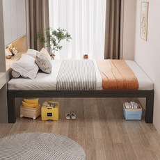평상형 침대 프레임 침실 원룸 자취방 공간활용 저상 베드, T01+100mm매트리스