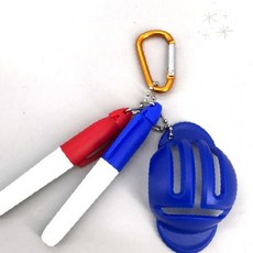 골프 그린 볼 마크 표시 라인 그리기 도구 필드 연습 라운딩 보조 용품 휴대용, 1개, 빨강