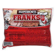 비케이알 슈페리어 프랑크 소세지 454g, 1개