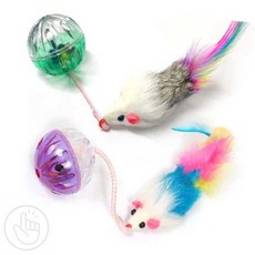 내픽 투명볼 고양이공장난감