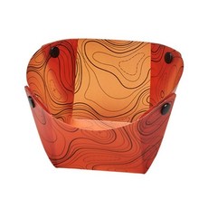 접이식 캠핑 식기 내구성 내열 야외 캠핑 식기 야외 하이킹 및 피크닉과 호환 가능, Orange color-Folding bowl, 1개