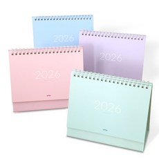 2026 봉주르 탁상 달력, 4개, 혼합색상
