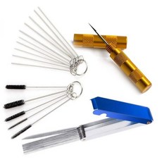 연료분사기 세척 세트 오토바이 13개 10개 바늘 6개 나일론 브러시 1개 뾰족한 축 자동차 ATV 용접기 잔디깎이용