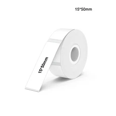 계속 라벨 용지 롤 P12 감열지 스티커 15mm * 7m life P11 메이커 용 흰색 투명 테이프, 1550mm White