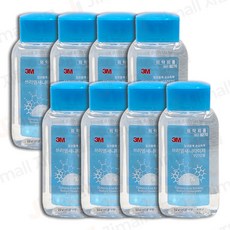 3M 쓰리엠 새니타이저 9270겔 소형 손소독제, 8개, 60ml
