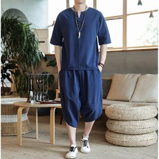 POMTOR 삼베옷 남성 개량 한복 남자 계량 생활 모시옷 선비