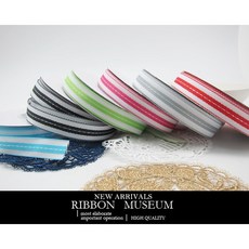 RIBBON MUSEUM 15MM 中線多彩緞帶, 1個, DK0036-5