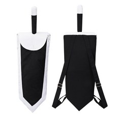 DAZCOS 드래곤 소드 백팩 코스프레 코스튬 액세서리 가방 할로윈용 블랙-화이트. 원사이즈 코스프레