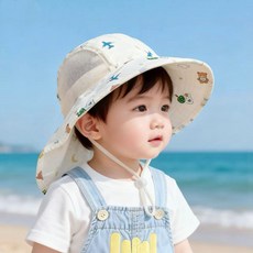 도그월드 아동용 메쉬 벙거지 모자 여름 썬햇 플랩햇