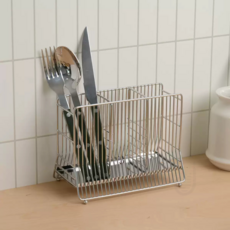 루이나인 스텐 304 물빠짐 수저통, 1개, 실버