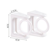 생활탐구 다용도 미니 행거 강력 13mm 압축봉 7종 홀더 브라켓 4종 택 1, 접착형 링 홀더 (2P)