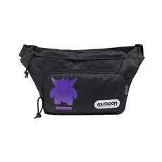 OUTDOOR PRODUCTS 寶可夢 耿鬼 側背包, 黑, 1個
