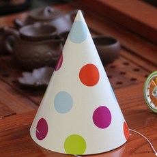 고깔모자 왕땡땡이 파티모자 생일모자 yss+8476rZ