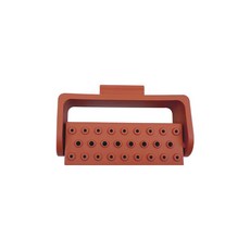 치과 엔도 파일 거치대 플라스틱 버 오토클레이브 가능 고속 및 저속 드릴 스탠드 트레이 소독 박스 파우치 케이스 26, [01] 1pcs brown