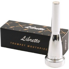 리브레토 7C 총알 모양 트럼펫 마우스피스 은색 도금 C 및 B♭ 트럼펫과 호환 초보자와 학생을 위한 쉬운 놀이, 트럼펫 리브레토 7C 총알 모양 마우스피스 은도금 C, 1개