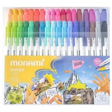 모나미 라이브칼라(Livecolor) 36색세트