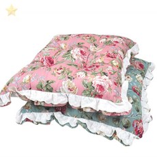 레이스 핑크 폭신한방석