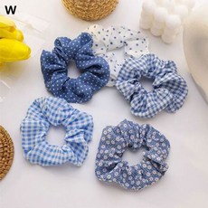 블루컬러 곱창 머리끈 ELH-008