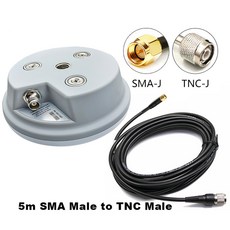 농업 측량 GNSS 안테나 RTK GPS L1 L2 L5 Galileo Glonass BEIDOU 자동차 지붕 매핑 Trimble AG25 AG35 교체, Antenna With SMA, 1개