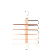 伸縮魔術褲衣架 多功能折疊晾衣架 旅行便攜衣架 領帶架, 1個, 多層褲架款