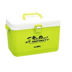 POKEE 太平洋 一發大物 活力 7L 冰箱 活餌桶 硬式保冷冰箱 小冰桶, 1個, 活力 (綠) 無附網