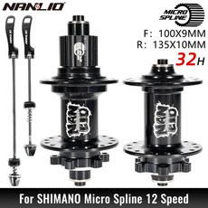 Nanlio 자전거 허브 X150 6 폴 3 치아 150 클릭 32 28 36 홀 HG SX NX 8 9 10 11 12 속도 윤활 소음 산악, BK 32H MS QR