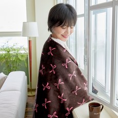 데시뉴 뉴노멀 리본 데이지 극세사 담요