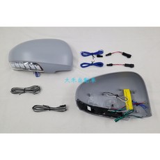 TOYOTA 豐田 PRIUS 10-15 後視鏡蓋 無烤漆 LED流水方向燈, 1個