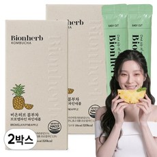 당0g 맛있는 콤부차 파인애플 브로멜라인 19종 유산균 비타민C 비온허브, 5g, 2박스