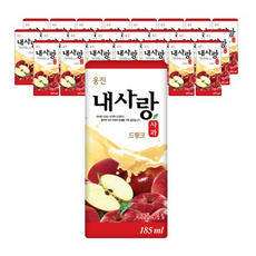 웅진 내사랑 사과 드링크, 185ml, 216개