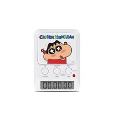 짱구스톱워치 공부타이머 드레텍콜라보, 1개, 눈반짝이는짱구