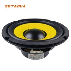 SOTAMIA 1Pcs 6.5 인치 서브 우퍼 스피커 4 옴 50W 미드 오디오 전원 Hifi 음악 사운드 DIY 자동차, 1개