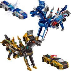 유니콘 변형 자동차 UNICORN Deformation Car, GOLD, 1개