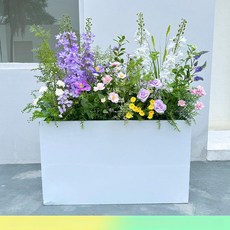 플랜트 화분 박스 사무실 조화 화단 나무 인조 베란다, 모네 A