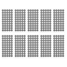 Tofficu 3D 스캐너용 반사 마킹 포인트 0.9cm(0.39인치) 고가시성 필름 도트 마커 정확한 스캔 포지셔닝을 위한 10장, 500