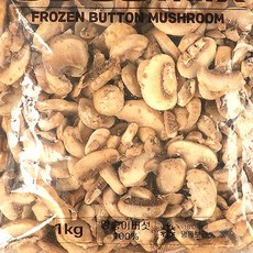 1kg)천연양송이버섯슬라이스 급속냉동, 1개