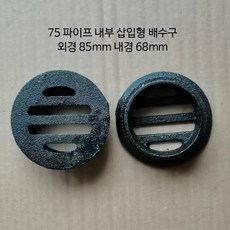 원형 하수구 덮개 주철맨홀뚜껑 미끄럼방지 디자인 배수로 빗물 차단 안전한 커버