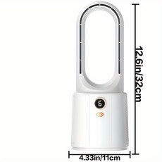 無葉噴霧風扇學生宿舍辦公桌面usb充電風扇便攜式夜燈加溼扇跨境, 白色/無葉風扇:1個