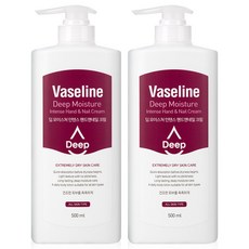 바세린 딥 모이스처 핸드크림 500ml 2개 핸드로션 향좋은 고보습