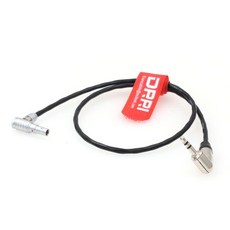 DRRI 3.5mm TRS 잭 4핀 변환 케이블 텐타클 싱크용 레드 타임코드용 직선형 2491157, RA 4pin cable