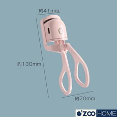 電熱睫毛夾，快速加熱持久捲翹，便攜安全，輕鬆打造迷人電眼。, 粉色｜睫毛夾