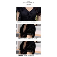 連體泳衣女保守顯瘦遮肚夏季溫泉泳裝