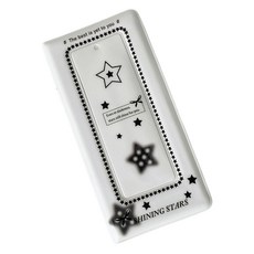 리필 가능한 케이팝 바인더 커버 만화 카드 수집기 앨범 작은 사진 앨범 케이팝 홀더 선물 사진 앨범 작은 케이팝 바인더 앨범 케이팝 홀더 북 여성용 홀더, White