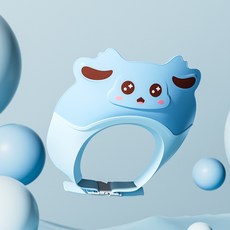 兒童洗頭帽寶寶防水浴帽新生嬰兒可調節洗頭擋水帽寶寶洗頭髮神器, 1個, 精灵款浴帽-蓝色