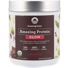 Amazing Grass 驚人的蛋白質發光巧克力玫瑰, 1個, 345克