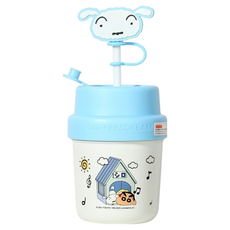 StarR 크레용 신짱 에어플로우 보온 보냉 텀블러 SC10137, 1개, 400ml, 블루