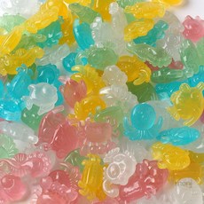 썬즈봉봉 바다생물 야광자갈 100p세트 어항장식