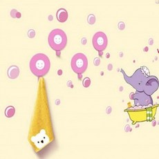 후크걸이-택1 어린이옷걸이 아이방 디자인후크 캐릭터옷걸이, 1개, 동물원