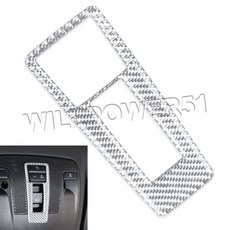 碳銀 亮光3D真碳纖維 Carbon Fiber 閱讀燈框貼片 適合 14-19 C117 CLA250