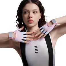 로랑스 3세대 굳은살방지 미끄럼방지 여자 헬스 장갑 여름 필라테스 여성 등산 스피닝 요가 운동, 오로라 핑크, 1개